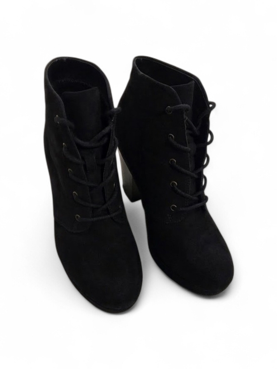 Soda Agenda-5 Shoes - Soda Agenda-Womens Chunky Heel Lace Up Booties